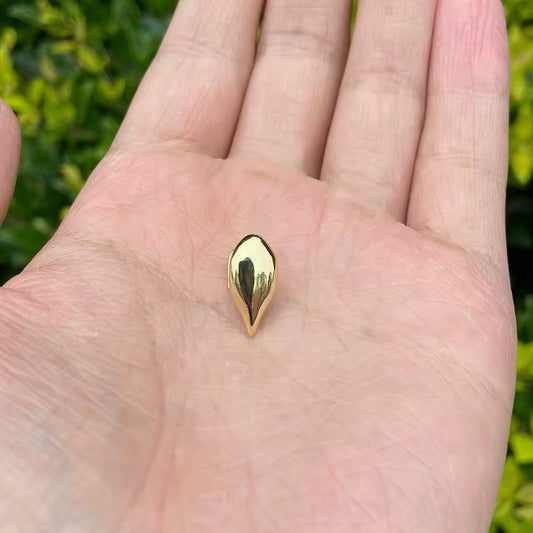 Gelati GRILLZ FANGZ Tooth Cap - In solid Titanium - & 18k Gold Inserts