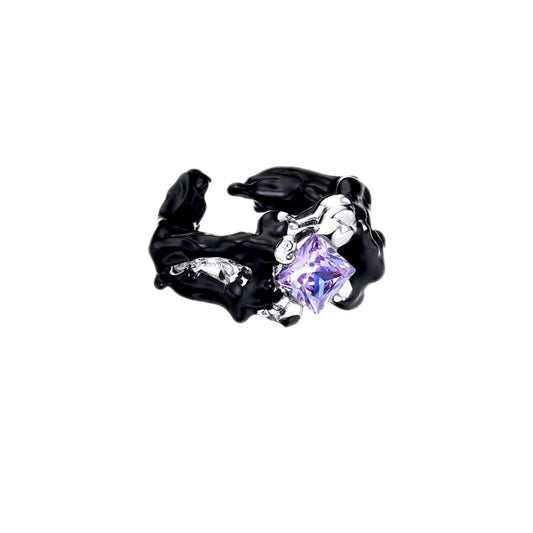 Gelati Acrylic Chromatic Abberation Resizable Diamond Eternity Band