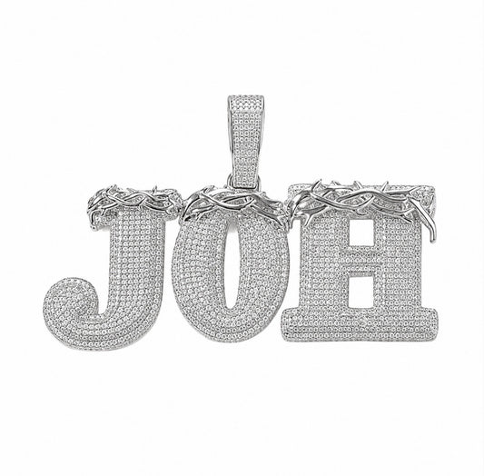 GELATI’S EXCLUSIVE CUSTOM BARBED WIRE CROWN PENDANT – TITANIUM & 18K GOLD