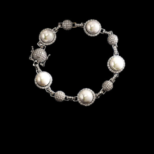 Gelati's Diamond Pearl - Lock Beads Chain Bracelet