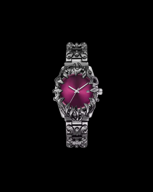 Gelati's "Demon Claw" Alabaster Dial Stainless Steel Watch