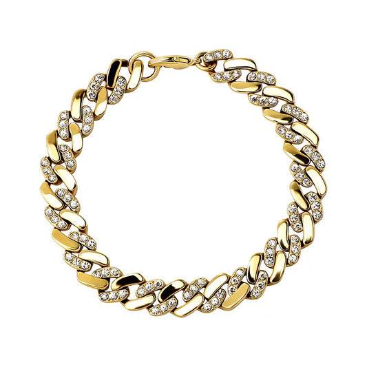 GELATI CB DIAMOND TWO TONE PLAIN BRACELET IN SOLID TITANIUM | 18K VERMEIL