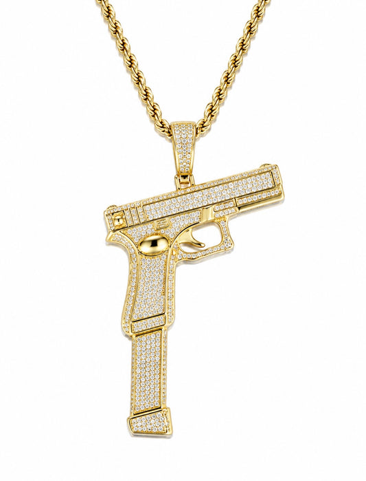 GELATI’S EXTENDO CLIP DIAMOND PENDANT IN SOLID TITANIUM