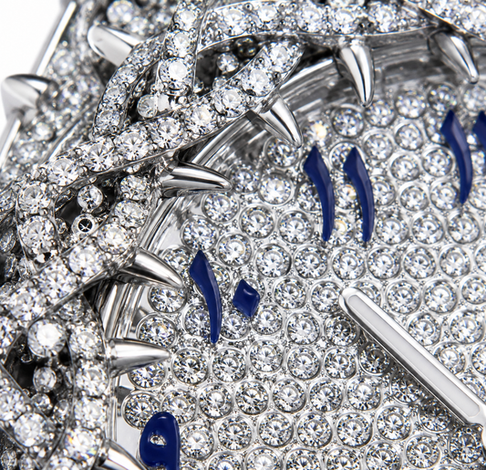 GELATI SACRIFICE™ DIAMOND THORNS TIMEPIECE — SOLID STAINLESS STEEL & 18K VERMEIL GOLD