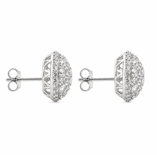 GELATI LIMITED | SPIKED DIAMONDS METEORIC EARRINGS - FL-IF LAB MOISSANITE DIAMONDS - 925