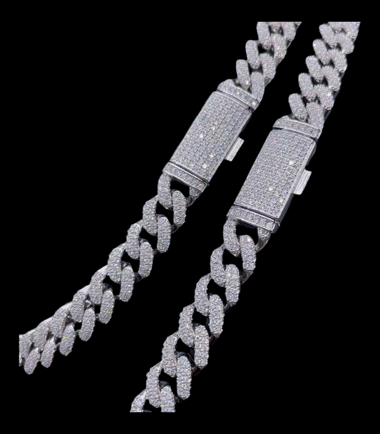 Gelati's 14MM Bussdown 925 Sterling Silver & 18k Vermeil Gold Miami Round Cuban Link