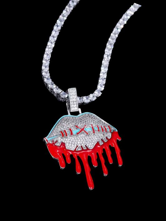 Gelati's Il Silenzio Bespoke VVS1 Moissanite & Solid 925 Sterling Silver Diamond Pendant + 925 Sterling Silver Rope Chain Included