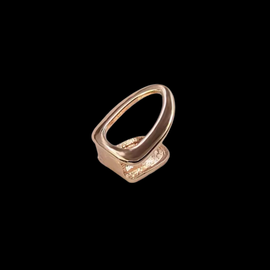 Gelati GRILLZ Hollow Plain Toothcap in solid Titanium & 18k Vermeil Gold