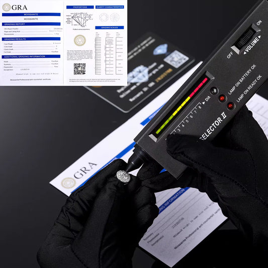 Gelati's Glacial Halo Solitaire Cut Diamond Earrings in 925 Sterling Silver & 18k Vermeil Gold