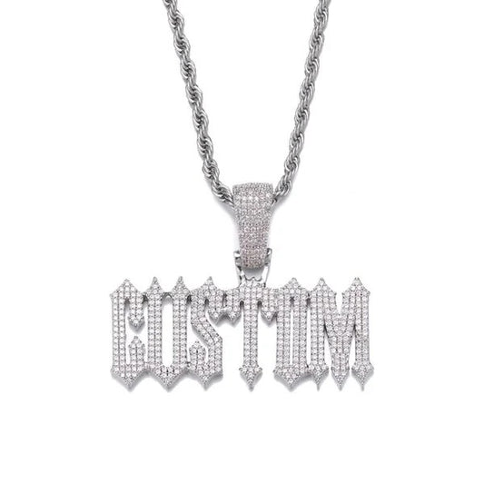 Gelati's Diamond Custom Ice Spike Custom Letter Pendant