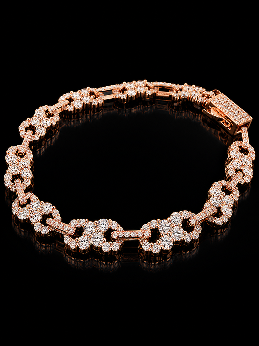 Limitless Infinity Link Bracelet – FL-IF Moissanite, 925 Silver & 18K Vermeil
