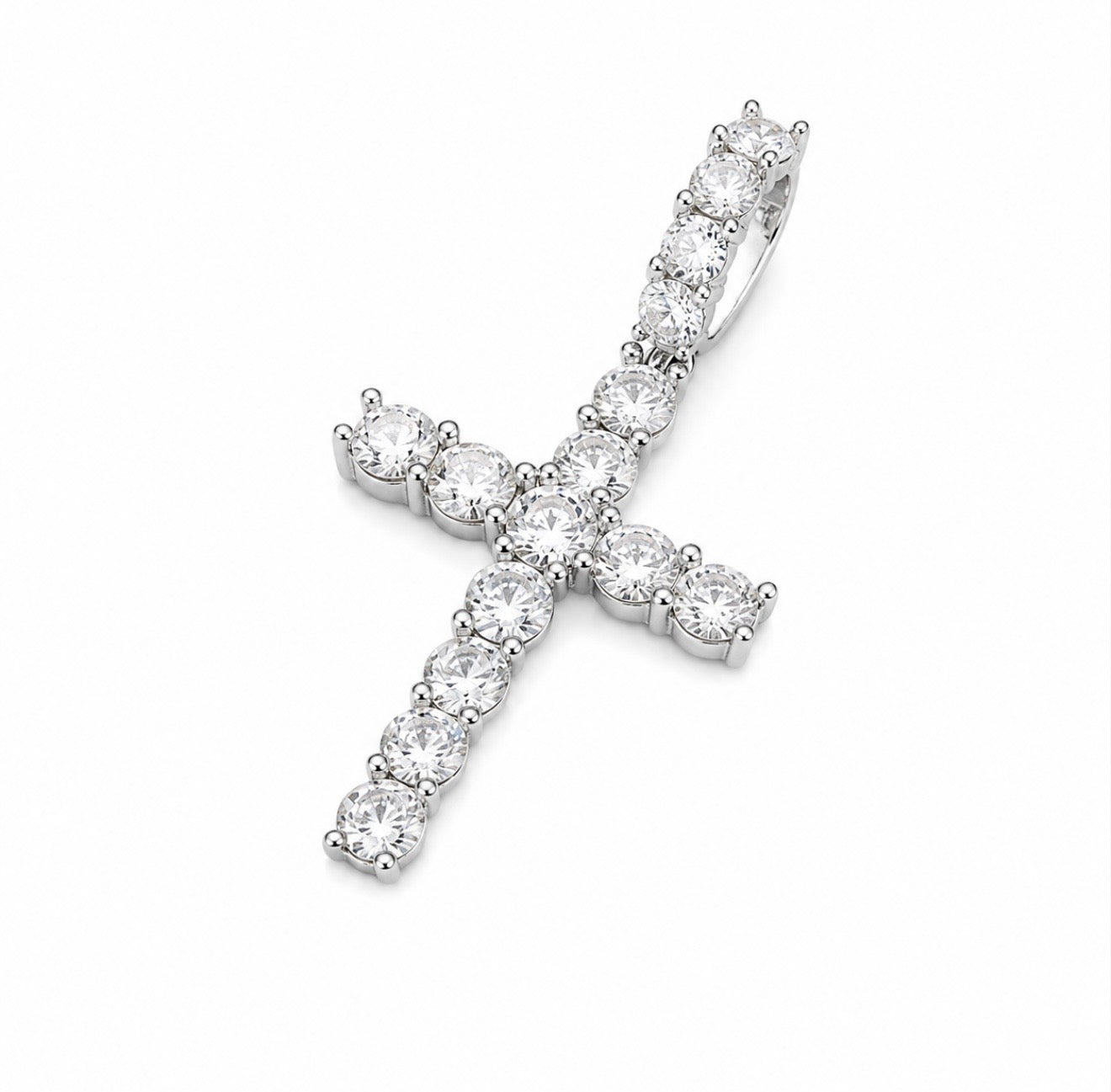 GELATI’S BESPOKE “METEORIC” DIAMOND CROSS + 18K VERMEIL GOLD INSERTS