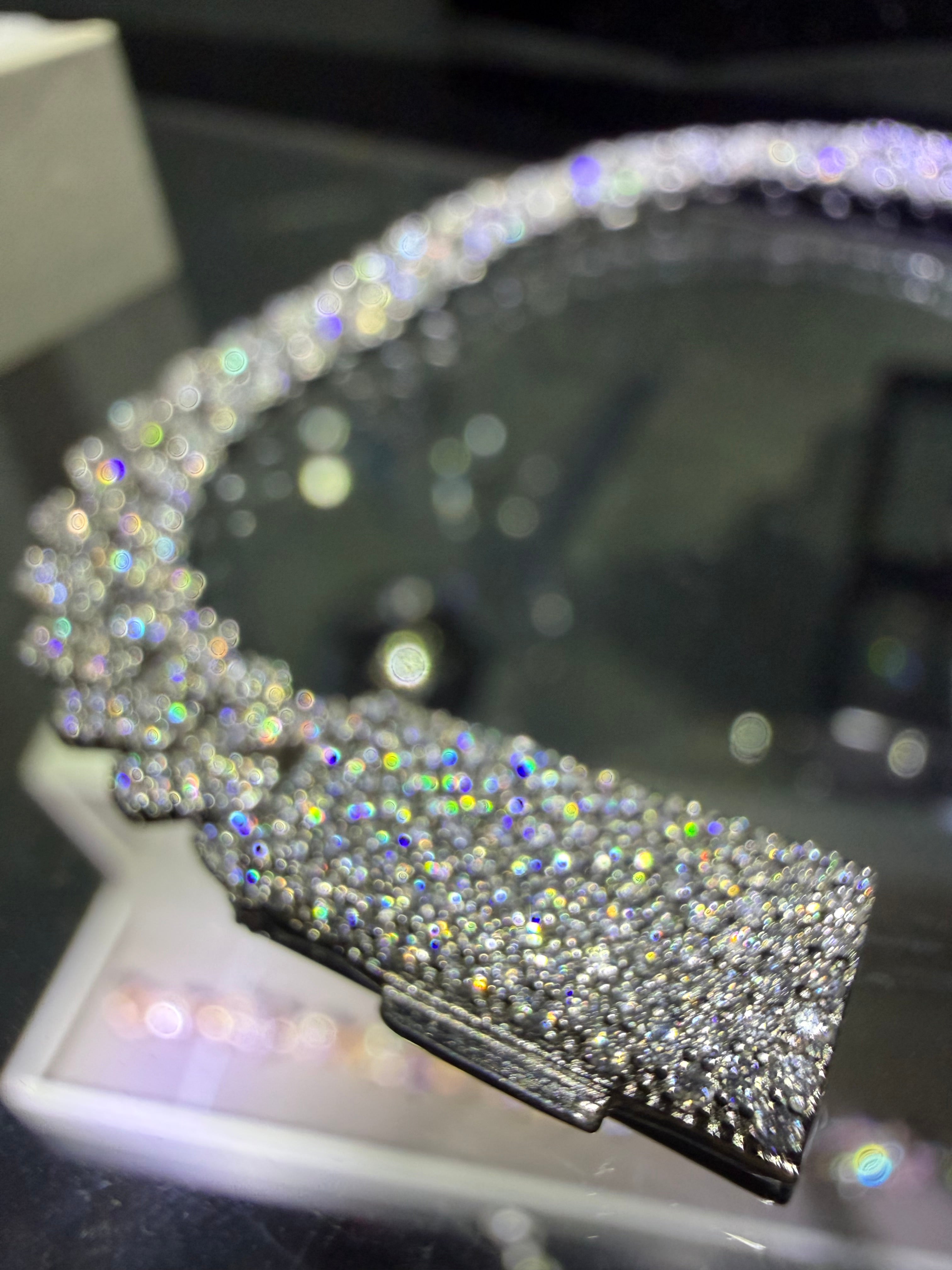 Gelati's Special Edition FL-IF Flawless Lab Moissanite Diamond Miami Prongue 10MM Cuban Bracelet In Solid 925 Sterling Silver & 18K Vermeil Gold