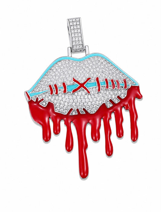 GELATI’S IL SILENZIO BESPOKE VVS1 MOISSANITE & SOLID 925 STERLING SILVER DIAMOND PENDANT