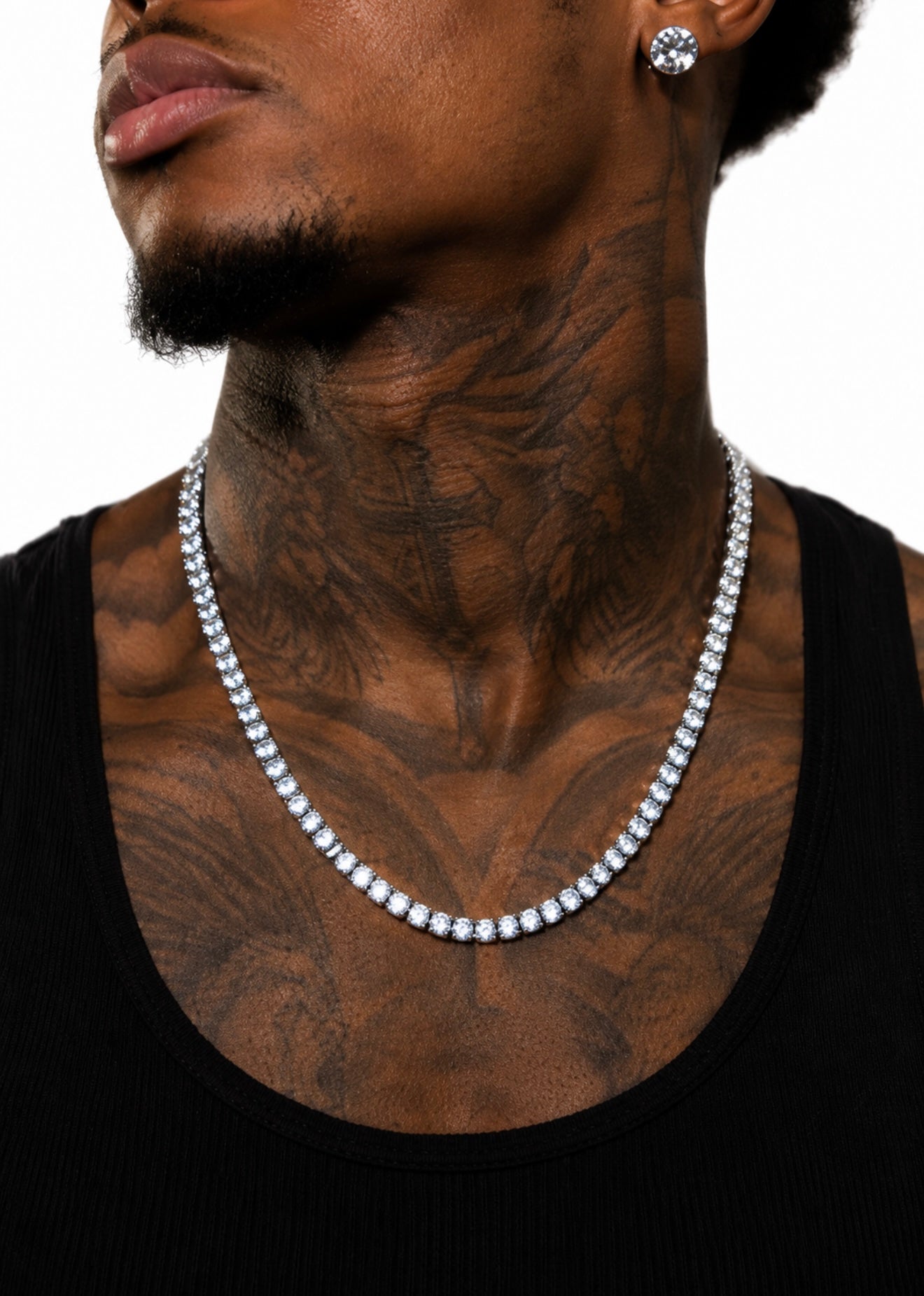 ANTURI TENNIS NECKLACE – 15CTW VVS1 MOISSANITE DIAMONDS 925 ITALIAN SILVER & 18K VERMEIL GOLD