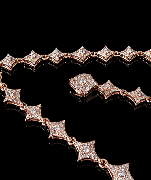 Prey on the Weak Necklace – 15CTW DVVS1 Moissanite, 925 Silver & 18K Vermeil