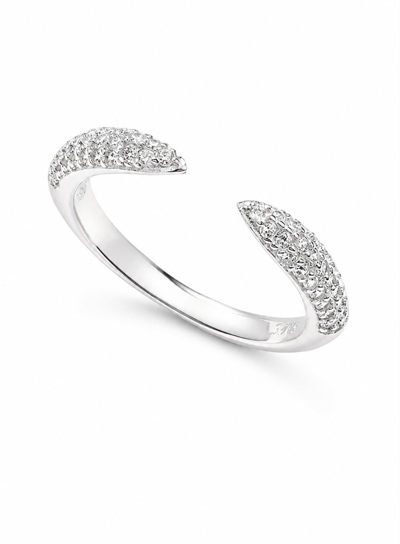 GELATI’S FANG OF ICE VVS1 D-COLOR MOISSANITE DIAMOND ETERNITY BAND IN 925 STERLING SILVER & 18K VERMEIL GOLD ACCENTS
