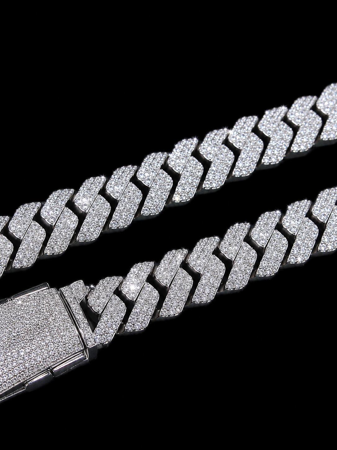 Gelati "Glaciale" 14MM Miami Cuban Link Bracelet — 925 Sterling Silver · 18K Vermeil Gold Inlay · FL-IF Flawless Lab Moissanite
