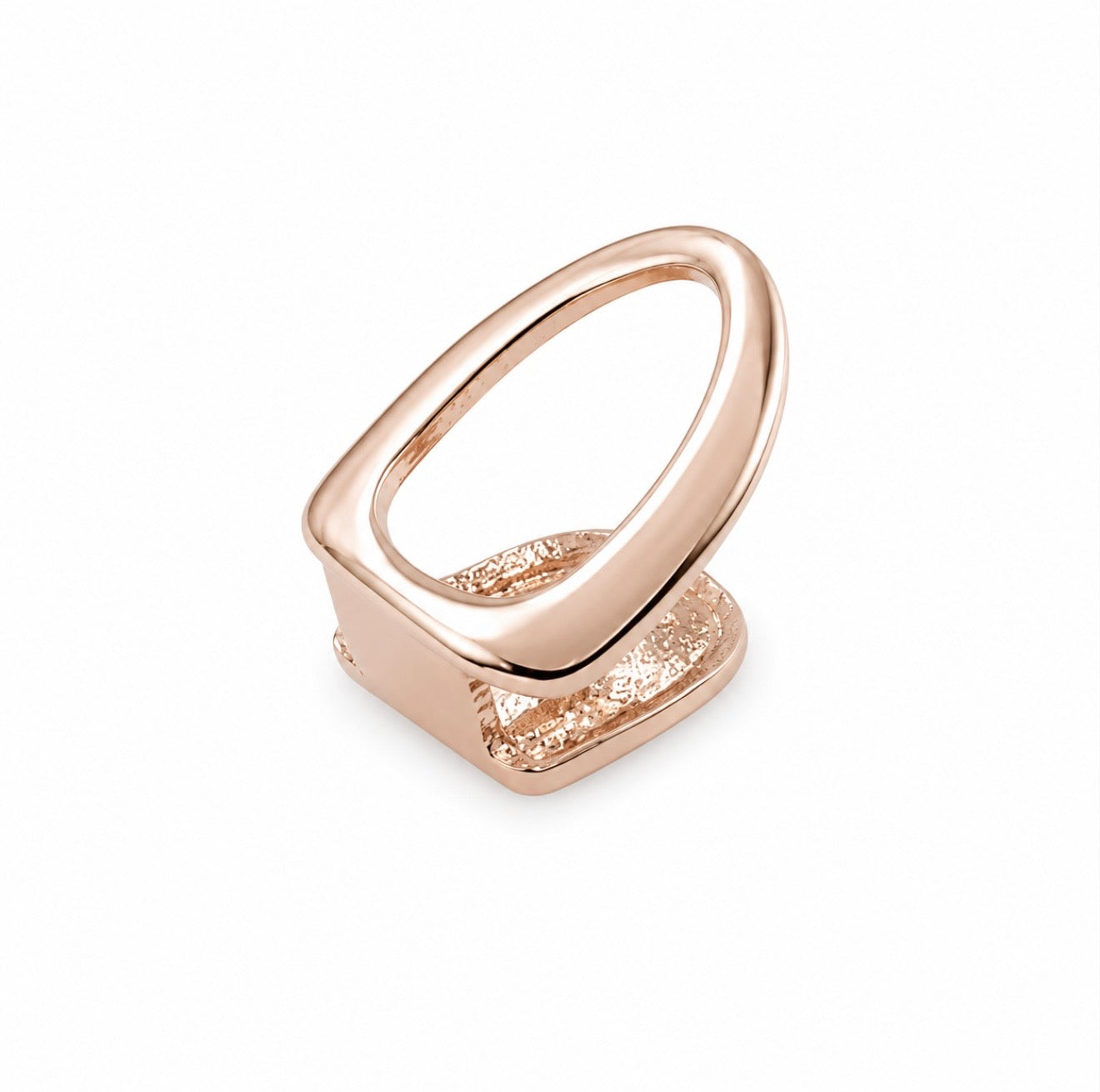 GELATI GRILLZ HOLLOW PLAIN TOOTHCAP IN STEEL & 18K VERMEIL GOLD