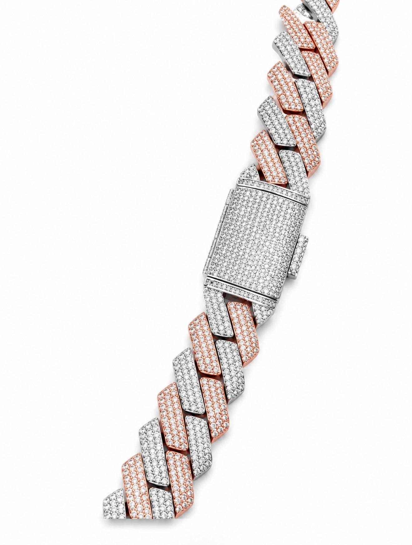 COLOSSUS TWO TONE CUBAN NECKLACE – HCD Diamonds, STEEL & 18K VERMEIL