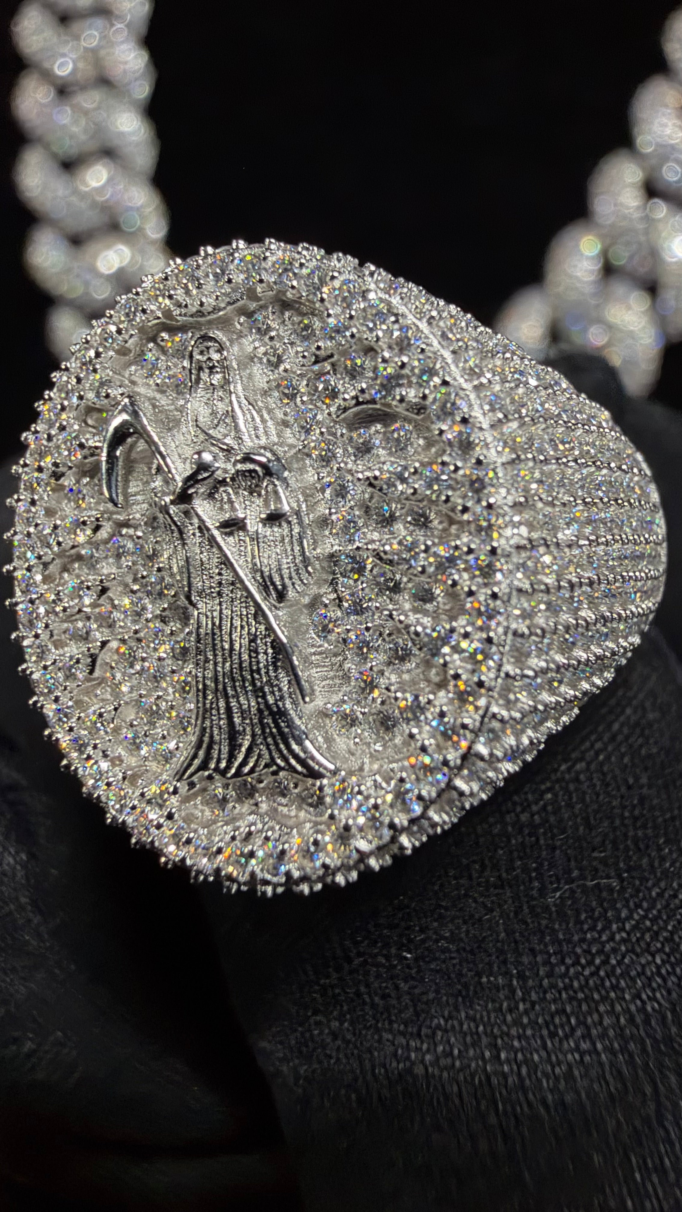 GELATI SOUL REAPER DIAMOND RING | FL-IF MOISSANITE Diamond | SOLID 925 STERLING SILVER & 18K VERMEIL GOLD