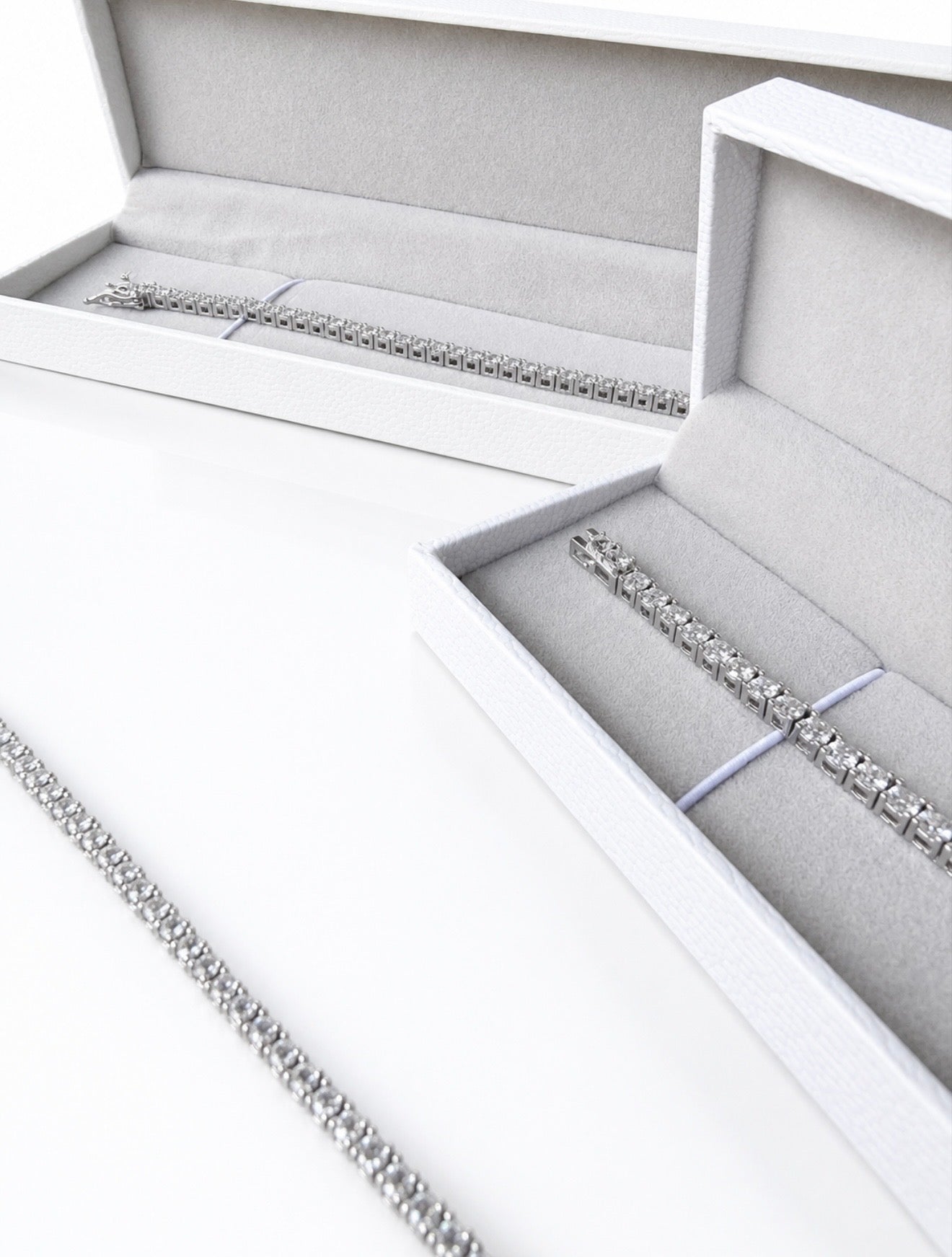 GELATI’S BESPOKE IGI CERTIFIED VS1 3EX DIAMOND 8 CTW TENNIS BRACELET IN 14K VERMEIL GOLD & 925 STERLING SILVER 3,5MM