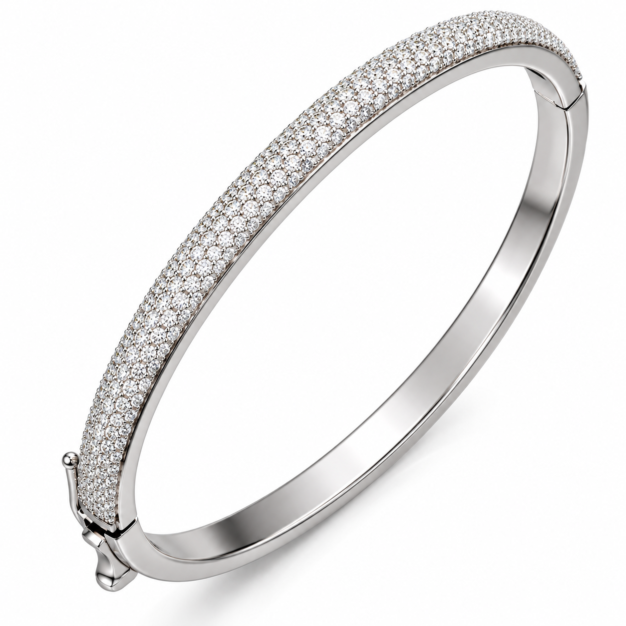 GELATI BESPOKE IL BRACCIALE | FL-IF FLAWLESS D-COLOR LAB MOISSANITE | 925 SOLID STERLING SILVER | 18K WHITE GOLD