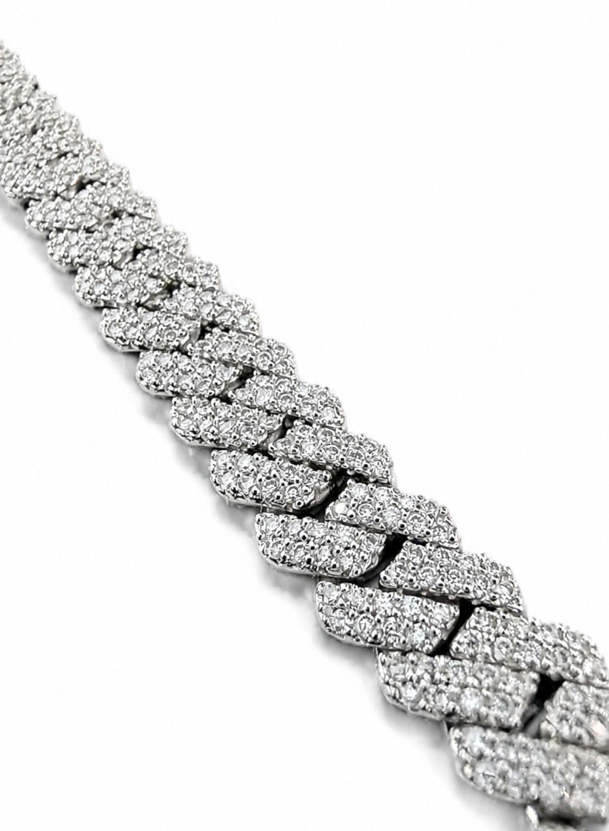 SPECIAL EDITION MIAMI PRONG CUBAN BRACELET – FL–IF MOISSANITE, 925 SILVER & 18K VERMEIL
