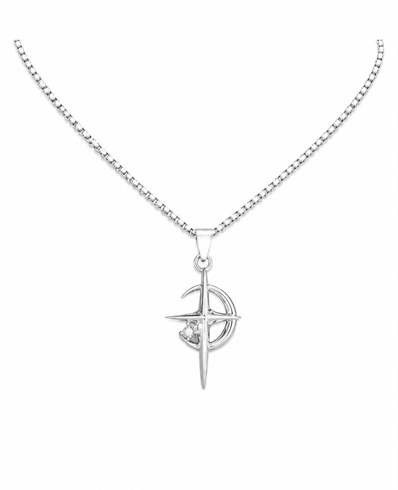GELATI’S DEATHSTAR HCD Diamond STEEL & 18K VERMEIL GOLD LAYERS PENDANT