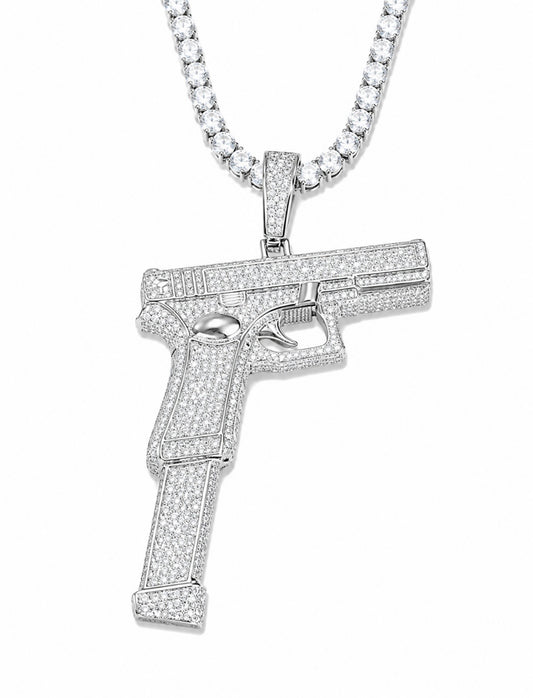 GELATI’S EXTENDO CLIP DIAMOND PENDANT IN SOLID TITANIUM