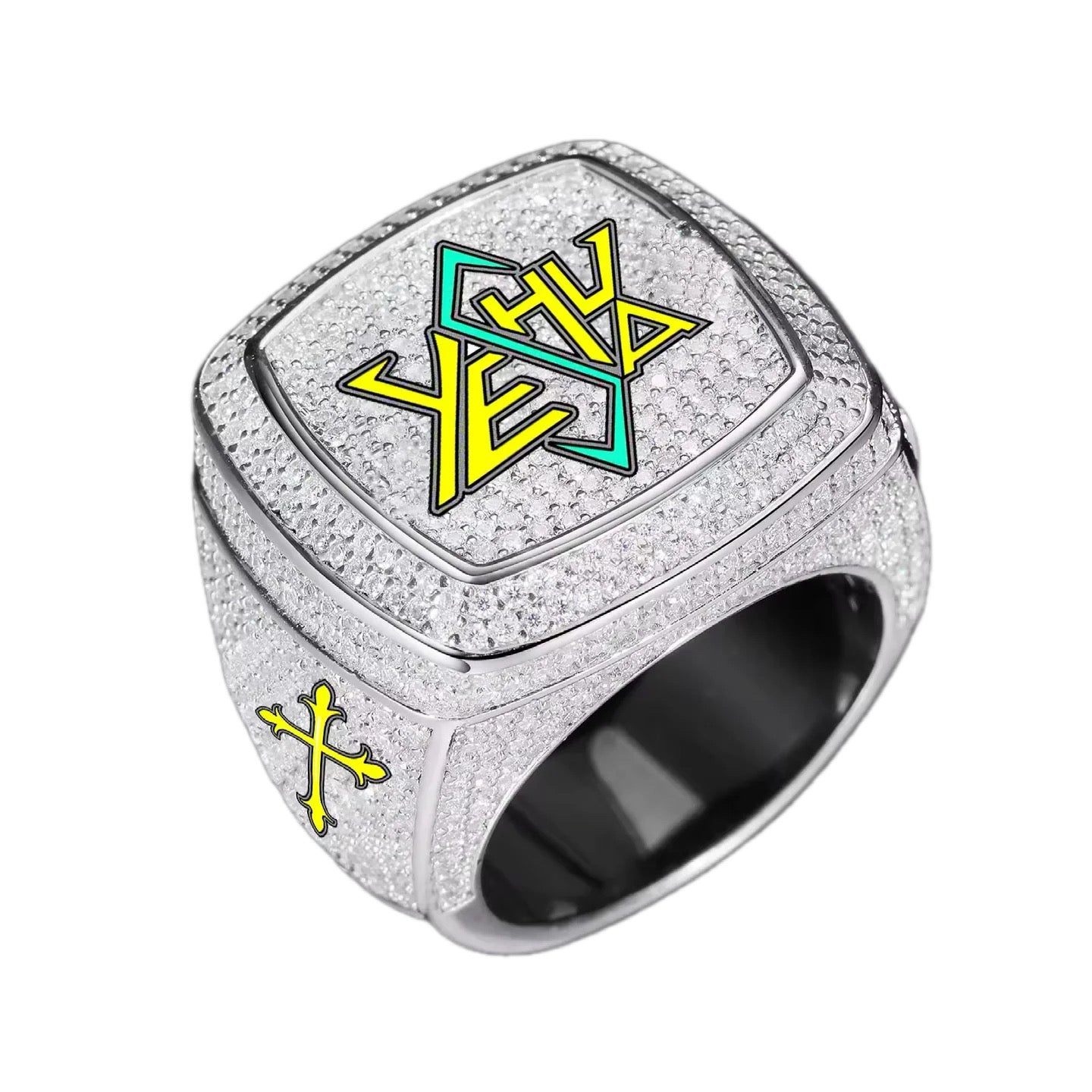Gelati Custom "Colossus" Championship VVS1 Moissanite | 18K Vermeil | Diamond Ring