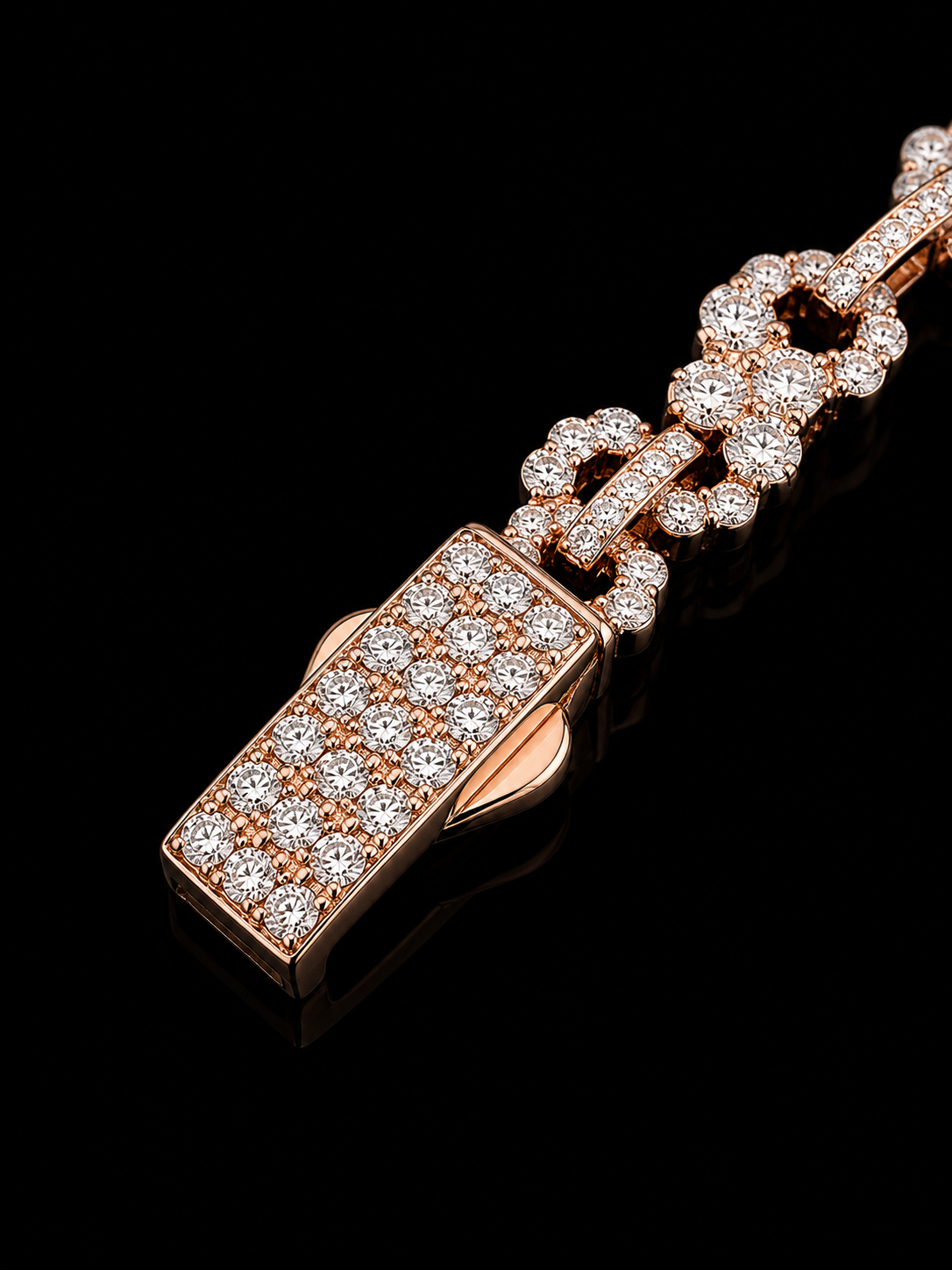 Limitless Infinity Link Bracelet – FL-IF Moissanite, 925 Silver & 18K Vermeil