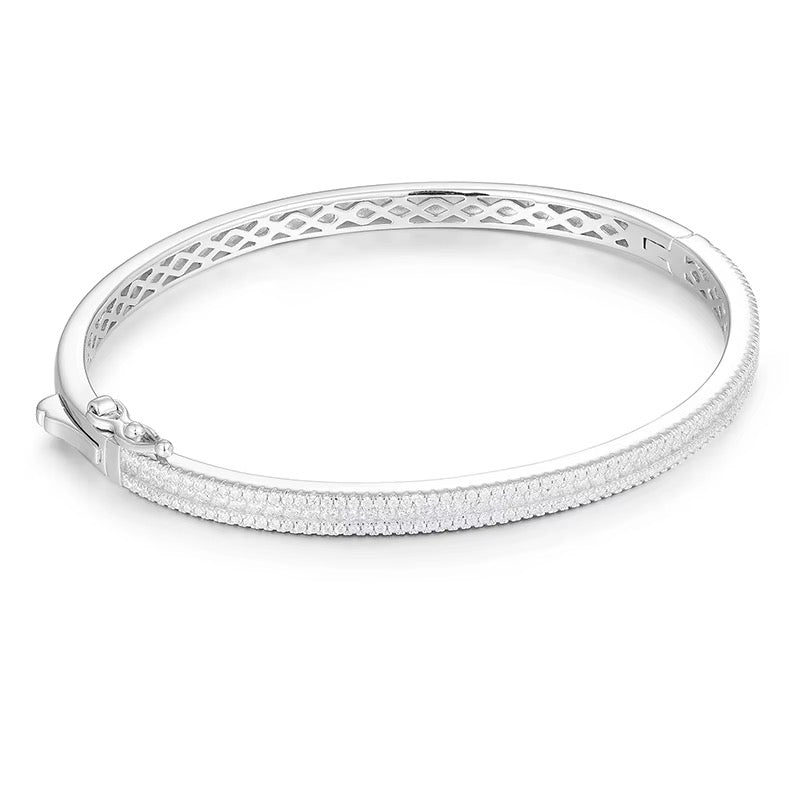 GELATI BESPOKE IL BRACCIALE | FL-IF FLAWLESS D-COLOR LAB MOISSANITE | 925 SOLID STERLING SILVER | 18K WHITE GOLD