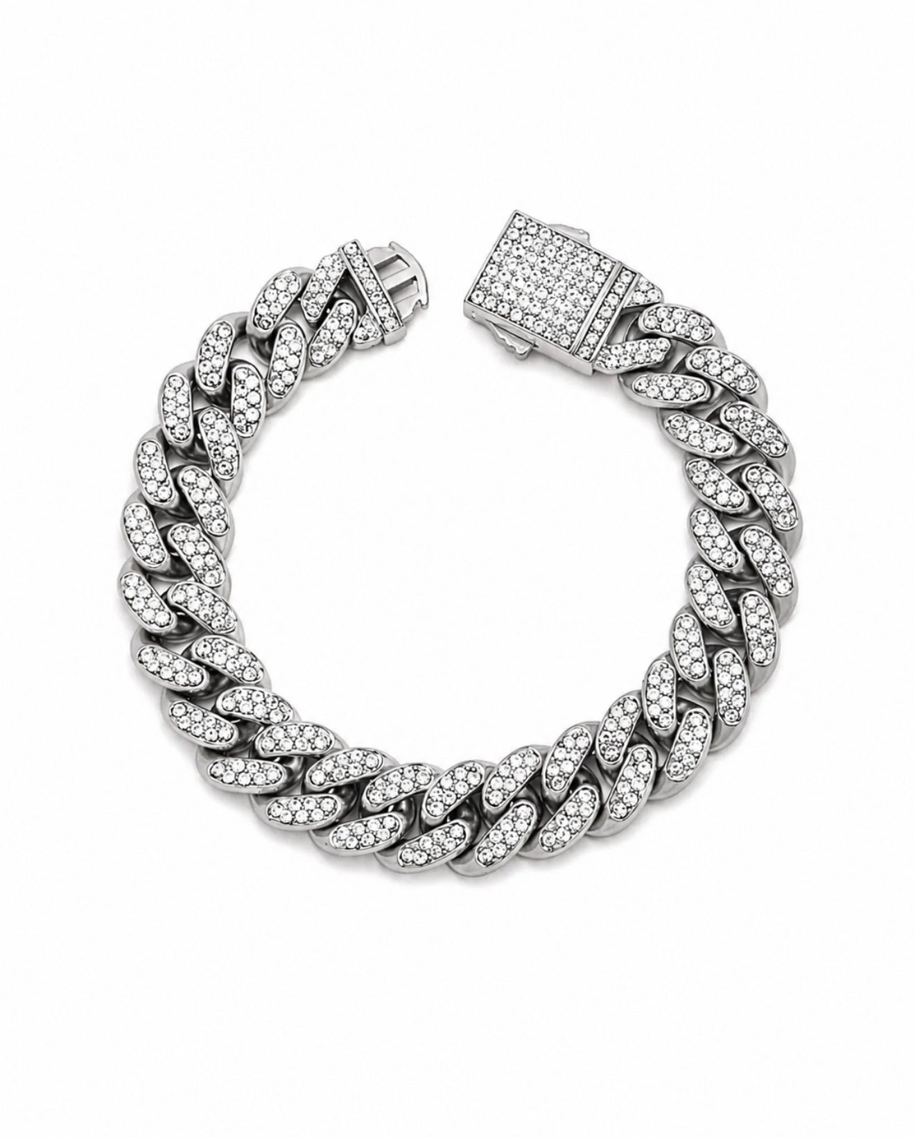 CLASSIC MIAMI CURB BRACELET – HCD Diamonds, TITANIUM & 18K VERMEIL