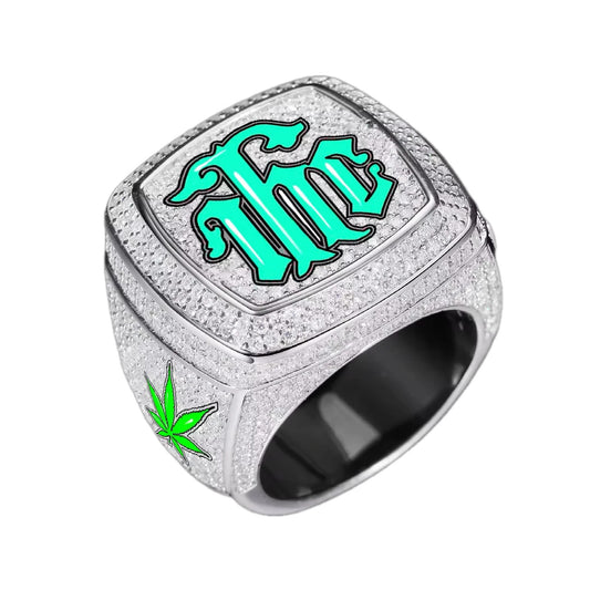 Gelati Custom "Colossus" Championship VVS1 Moissanite | 18K Vermeil | Diamond Ring