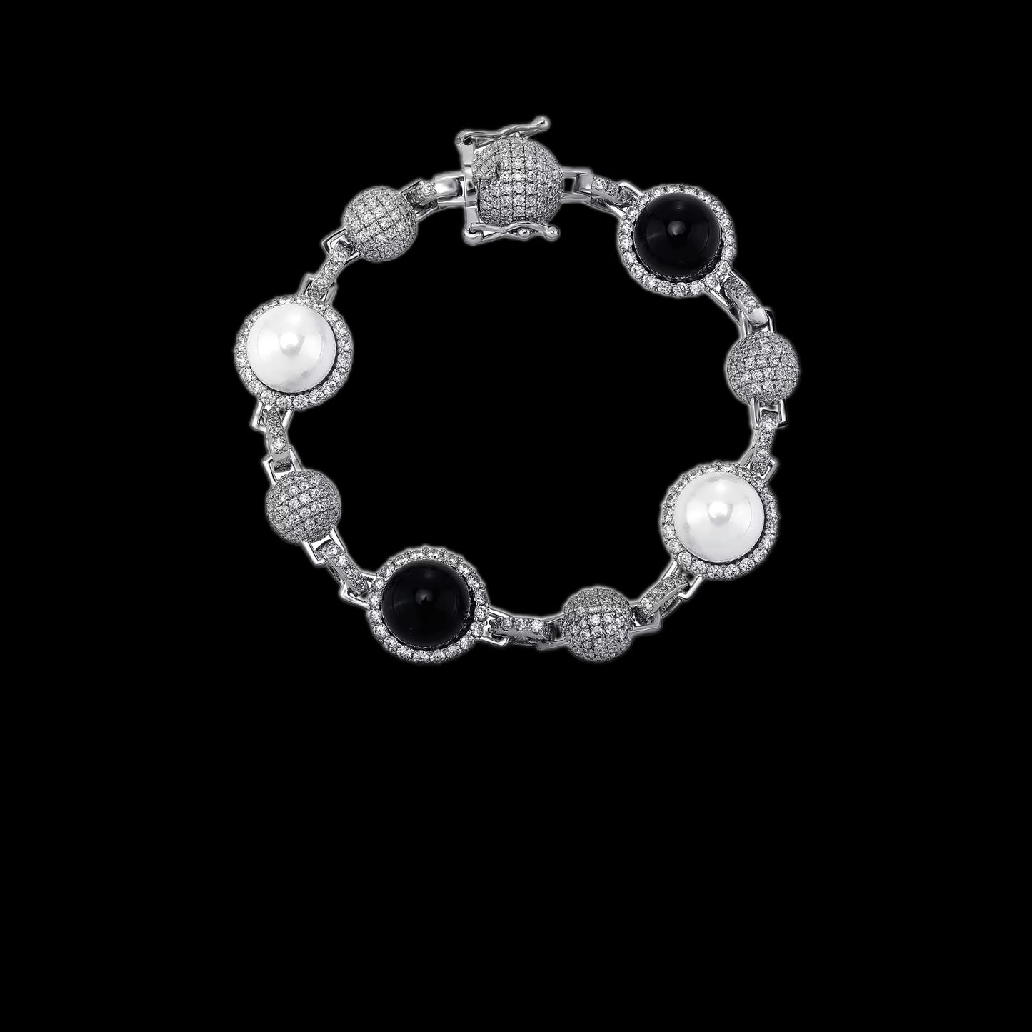 Gelati's Diamond Pearl - Lock Beads Chain Bracelet