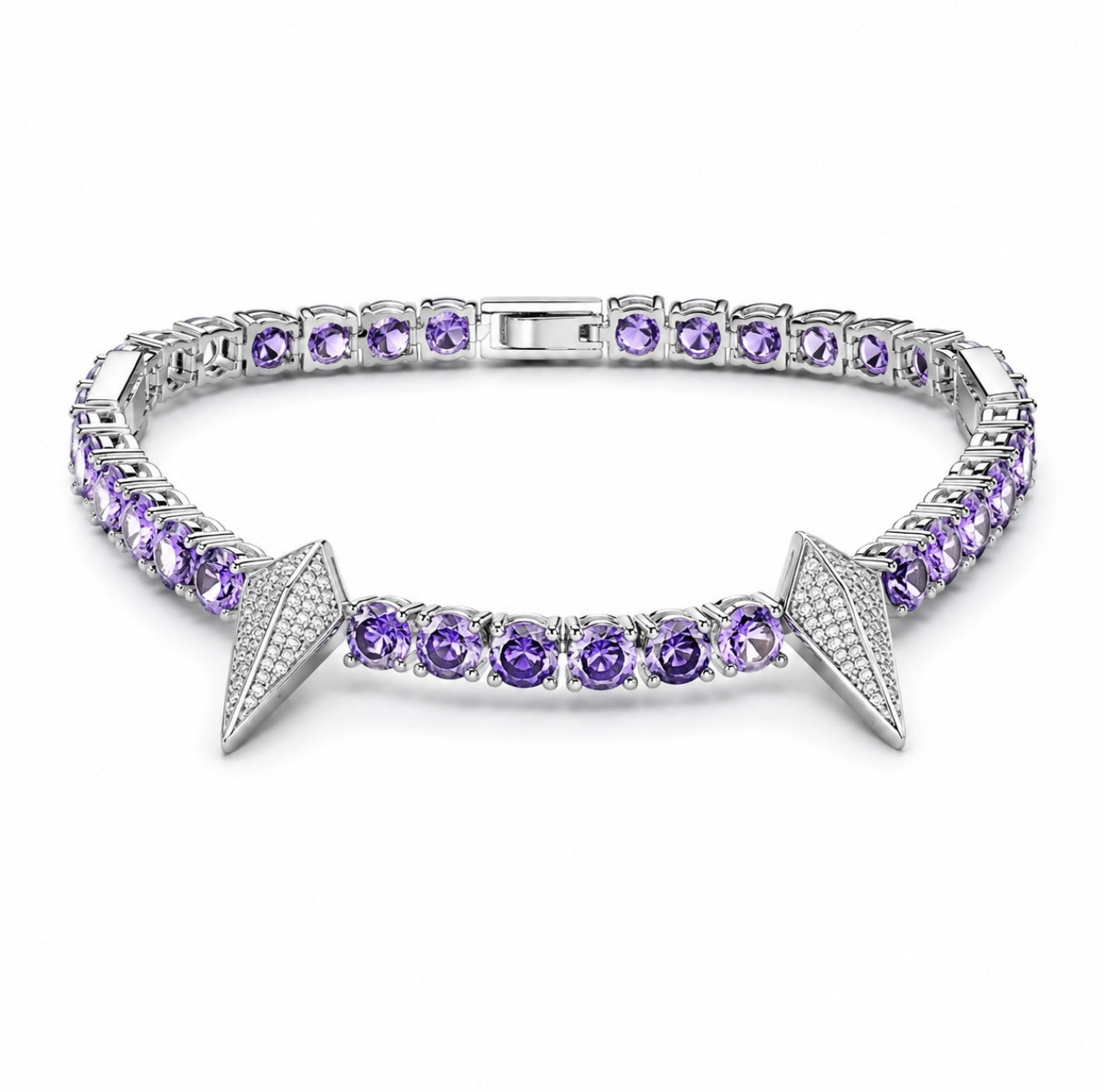 GELATI’S BESPOKE “ICE SPIKE” HYBRID LOCK TITANIUM NECKLACE / BRACELET + 18K VERMEIL GOLD INSERTS