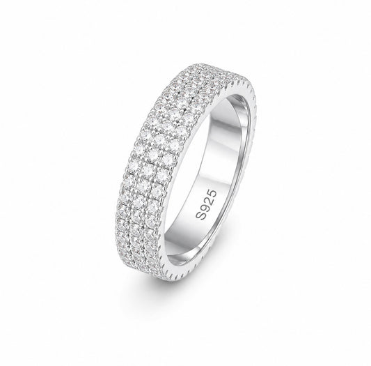 GELATI’S DIAMOND ETERNITY “SOULBOUND” RING IN 925 STERLING SILVER & 18K VERMEIL GOLD