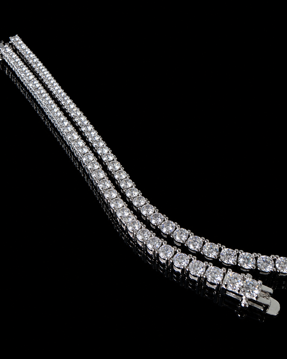 Glaciale Tennis Bracelet – 8CT FL-IF/CB Diamonds, 925 Silver & 18K Vermeil