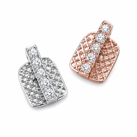 GELATI | Diamond Tooth spacer in Solid Titanium & 18k Vermeil Gold