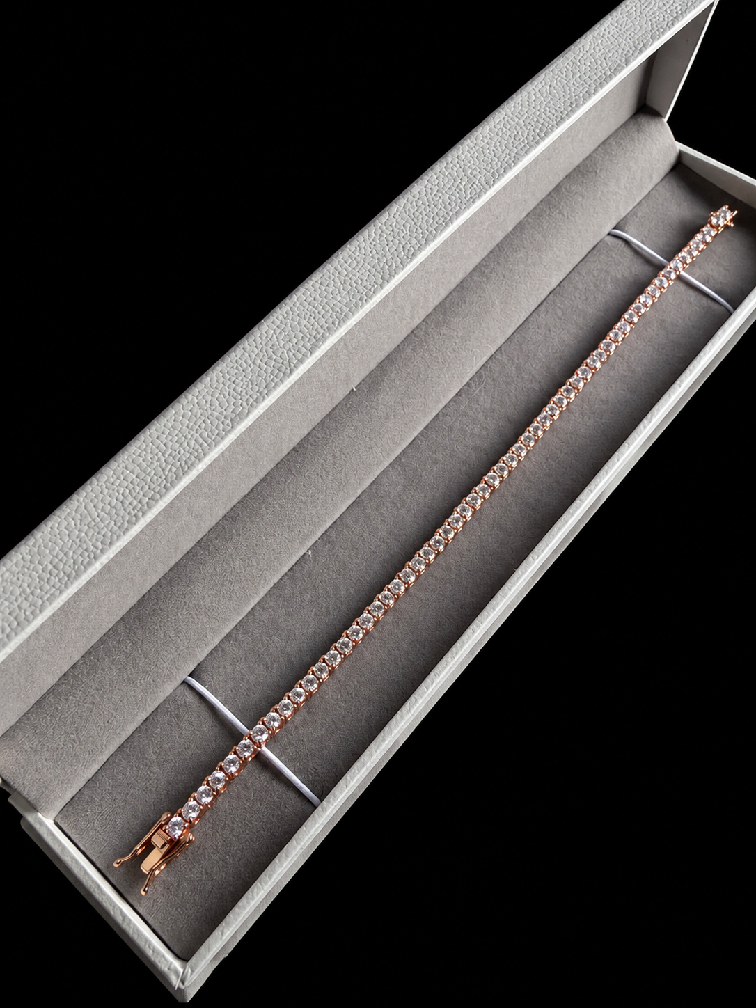 "La Punizione" Spiked Diamonds™ FL–IF D/F Lab Moissanite Tennis Bracelet – 18K Vermeil Gold & 925 Sterling Silver