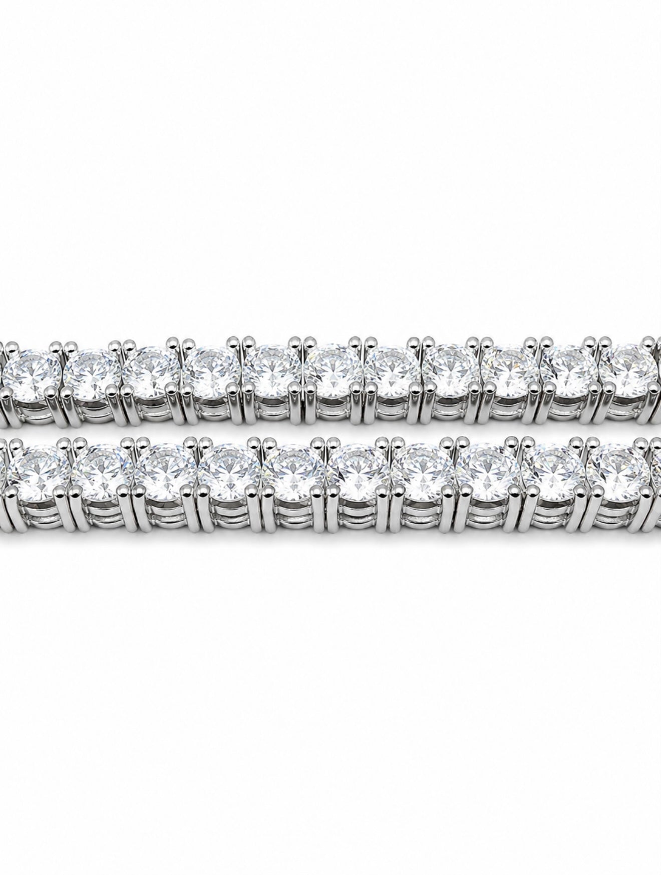 ANTURI TENNIS NECKLACE – 15CTW VVS1 MOISSANITE DIAMONDS 925 ITALIAN SILVER & 18K VERMEIL GOLD