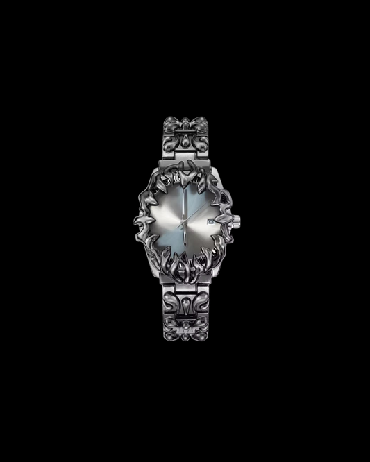 Gelati's "Demon Claw" Alabaster Dial Stainless Steel Watch