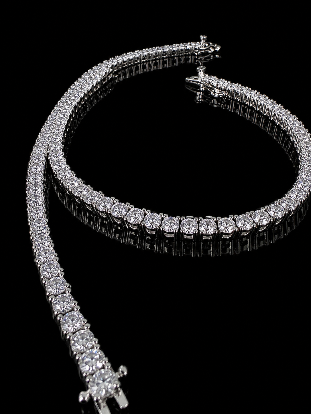 Glaciale Tennis Bracelet – 8CT FL-IF/CB Diamonds, 925 Silver & 18K Vermeil