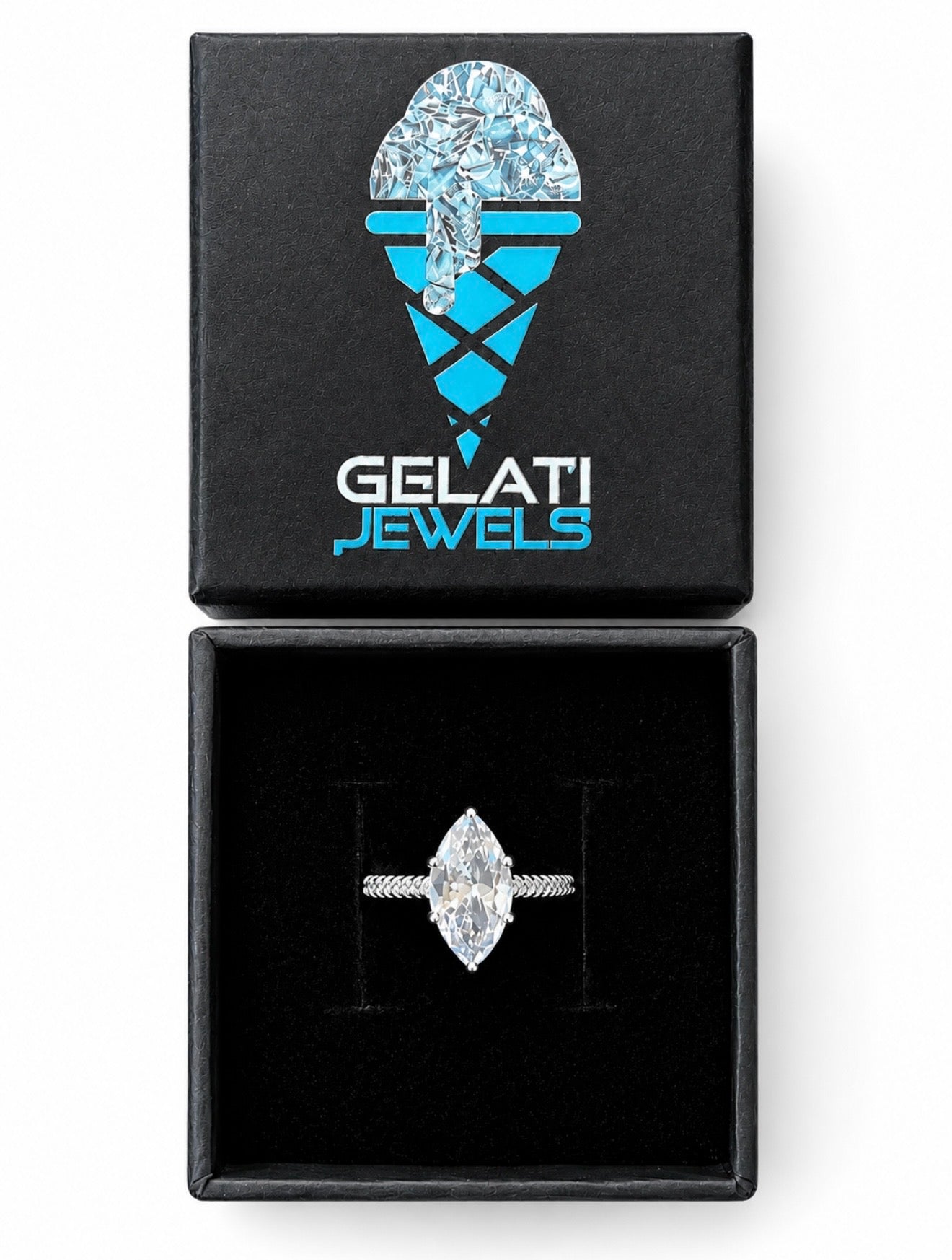 DRAGONCLAW MARQUISE RING – 3CTW FL-IF MOISSANITE, 925 SILVER & 18K VERMEIL