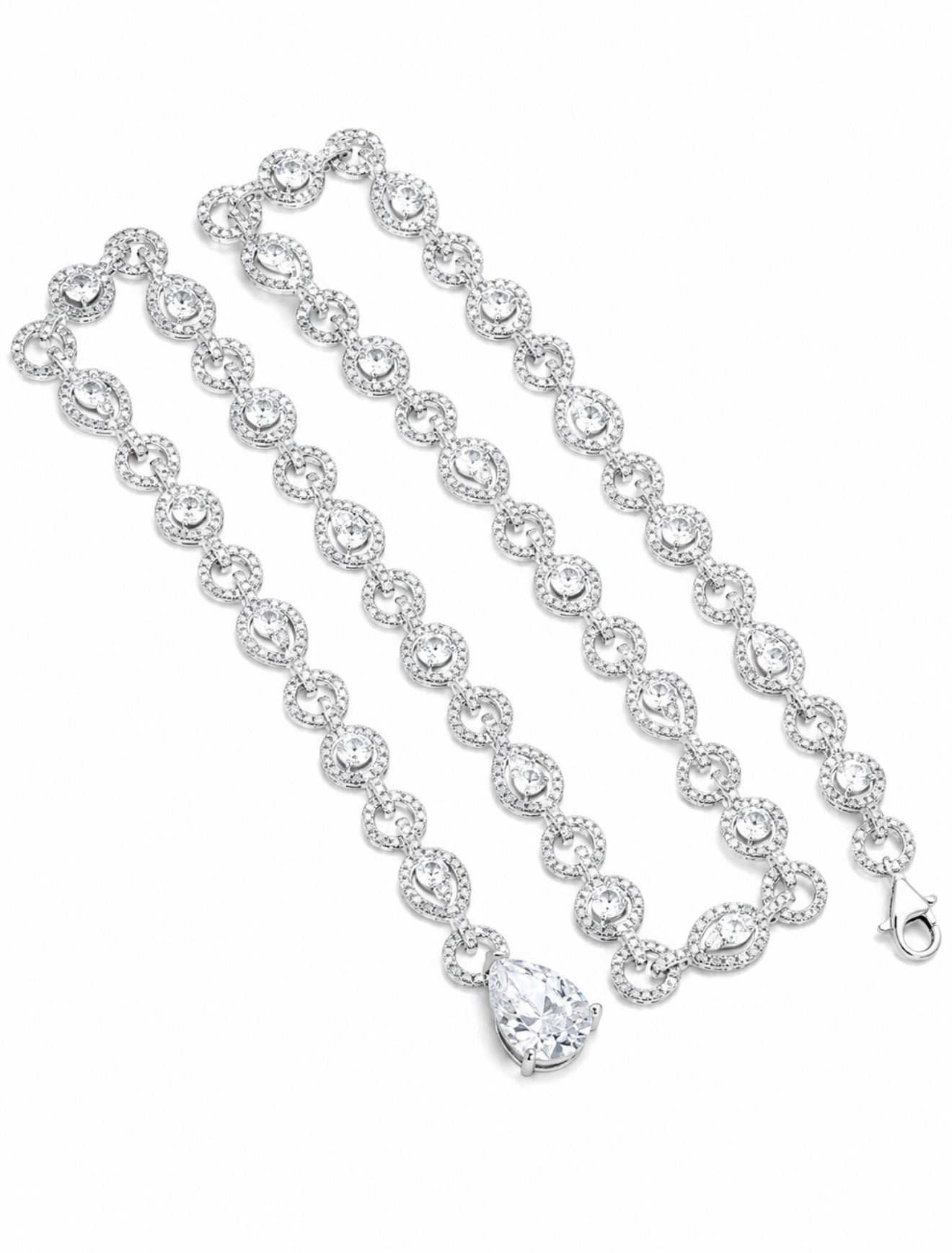 GELATI’S BESPOKE “SOUL CAPSULE” DIAMOND NECKLACE IN 925 STERLING SILVER & 18K VERMEIL GOLD INSERTS & VVS1 D-COLOR MOISSANITE DIAMONDS