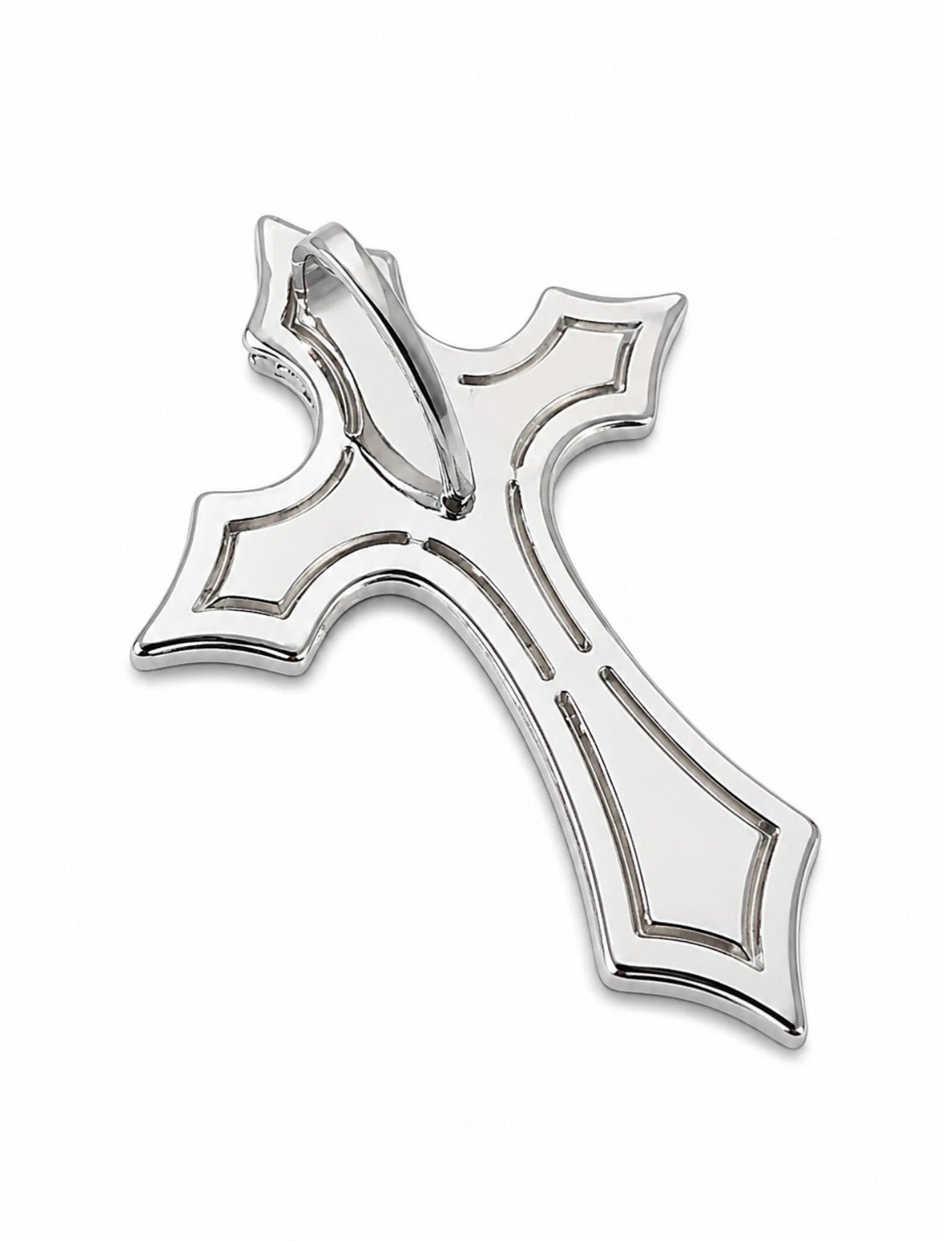 INFERNO CRUCIFIX PENDANT – HCD Diamonds, STEEL & 14K VERMEIL