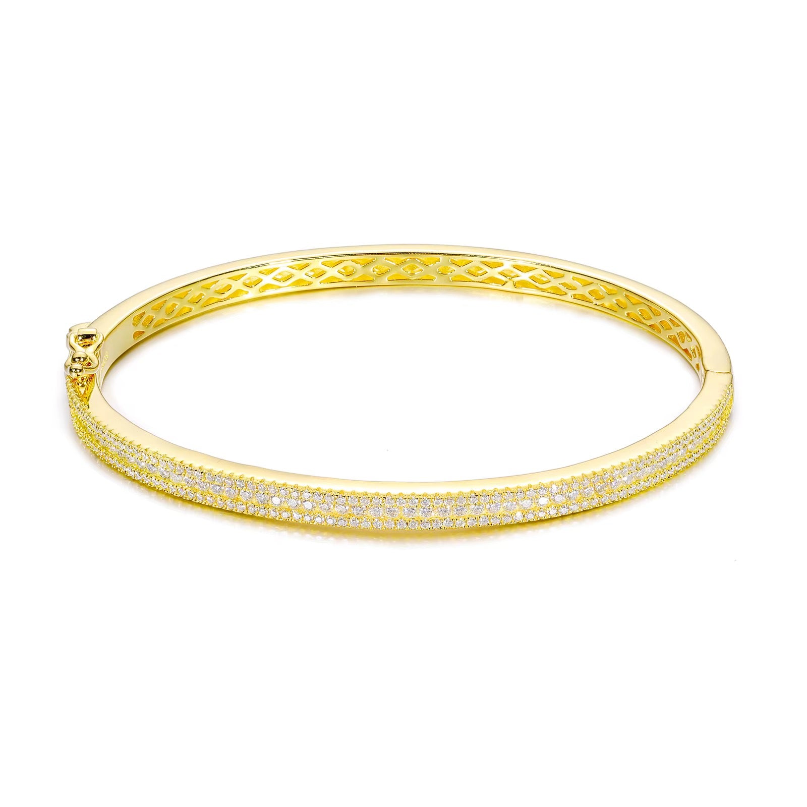 GELATI BESPOKE IL BRACCIALE | FL-IF FLAWLESS D-COLOR LAB MOISSANITE | 925 SOLID STERLING SILVER | 18K WHITE GOLD