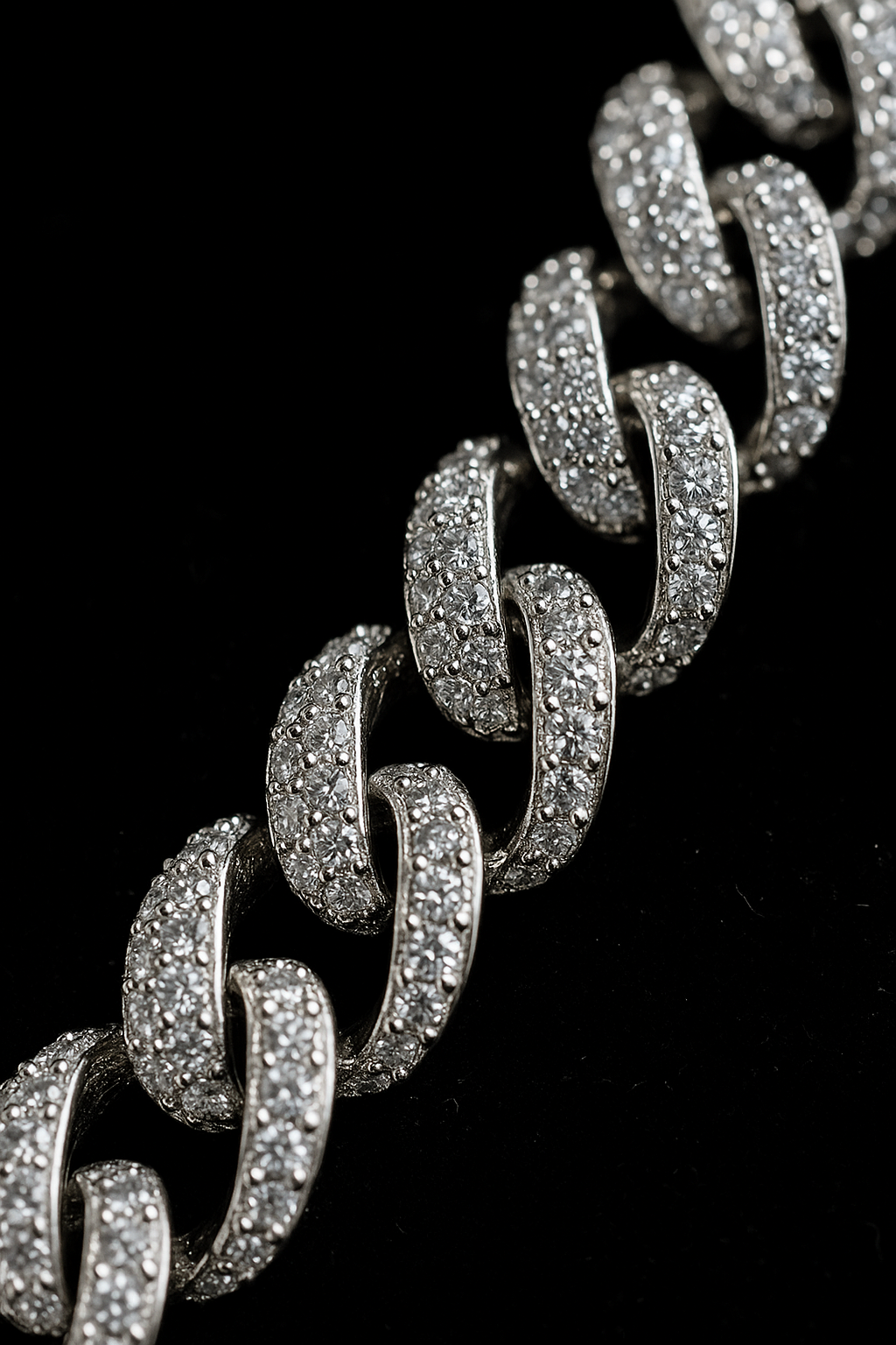 Gelati's Bespoke 7MM Miami Prongue FL-IF 20CT Lab Moissanite Diamond Cuban Chain In Solid 925 Sterling Silver & 18k Vermeil Gold