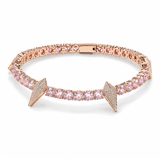 GELATI’S BESPOKE “ICE SPIKE” HYBRID LOCK TITANIUM NECKLACE / BRACELET + 18K VERMEIL GOLD INSERTS